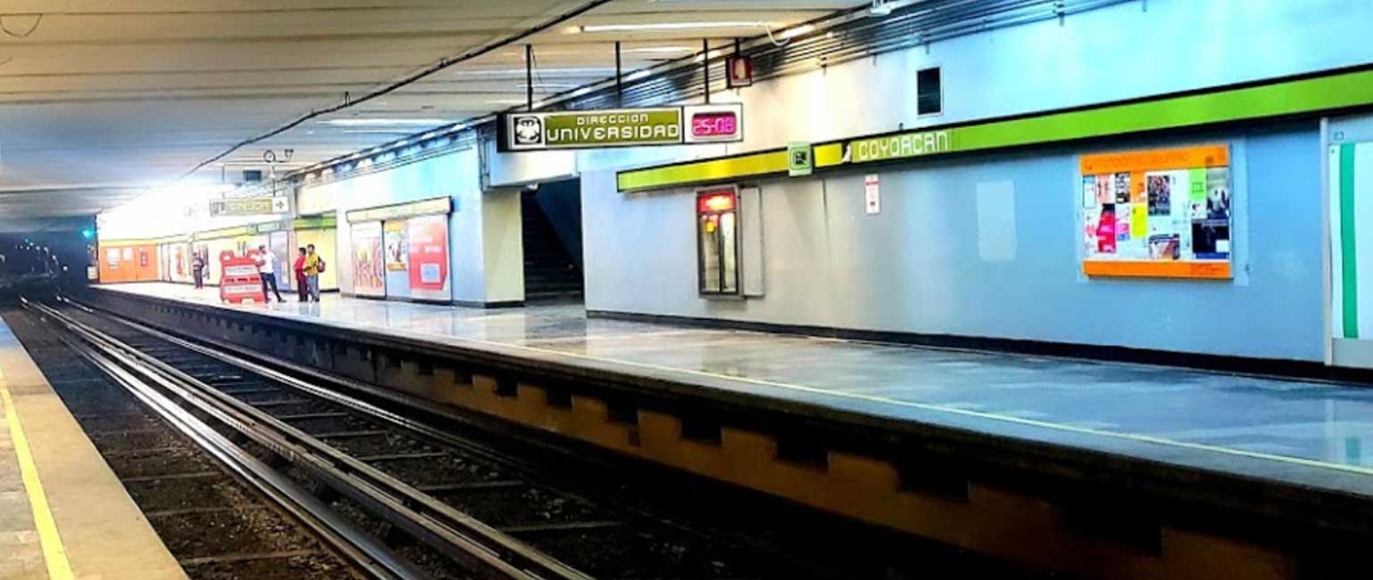 Estación Metro Coyoacán Línea 3 del Metro de CDMX